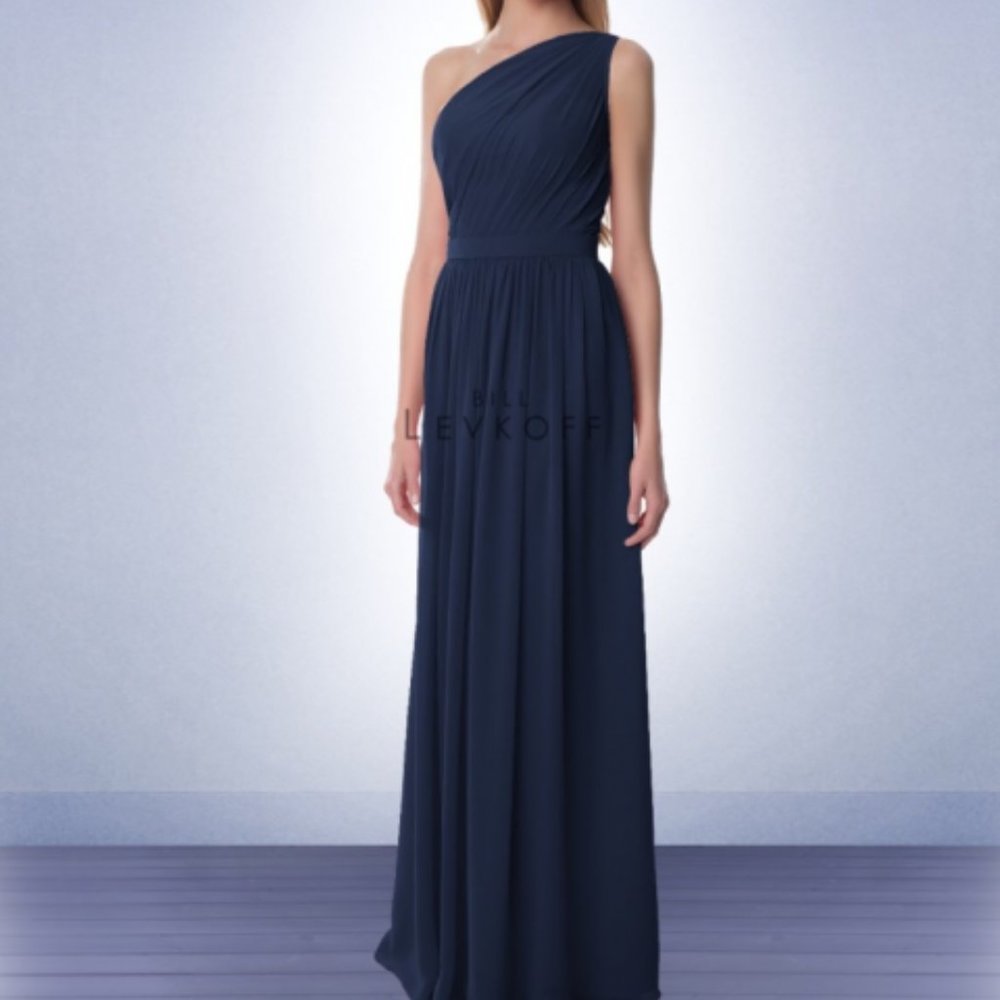 Bill Levkoff Bridesmaid Dress in Navy 991
